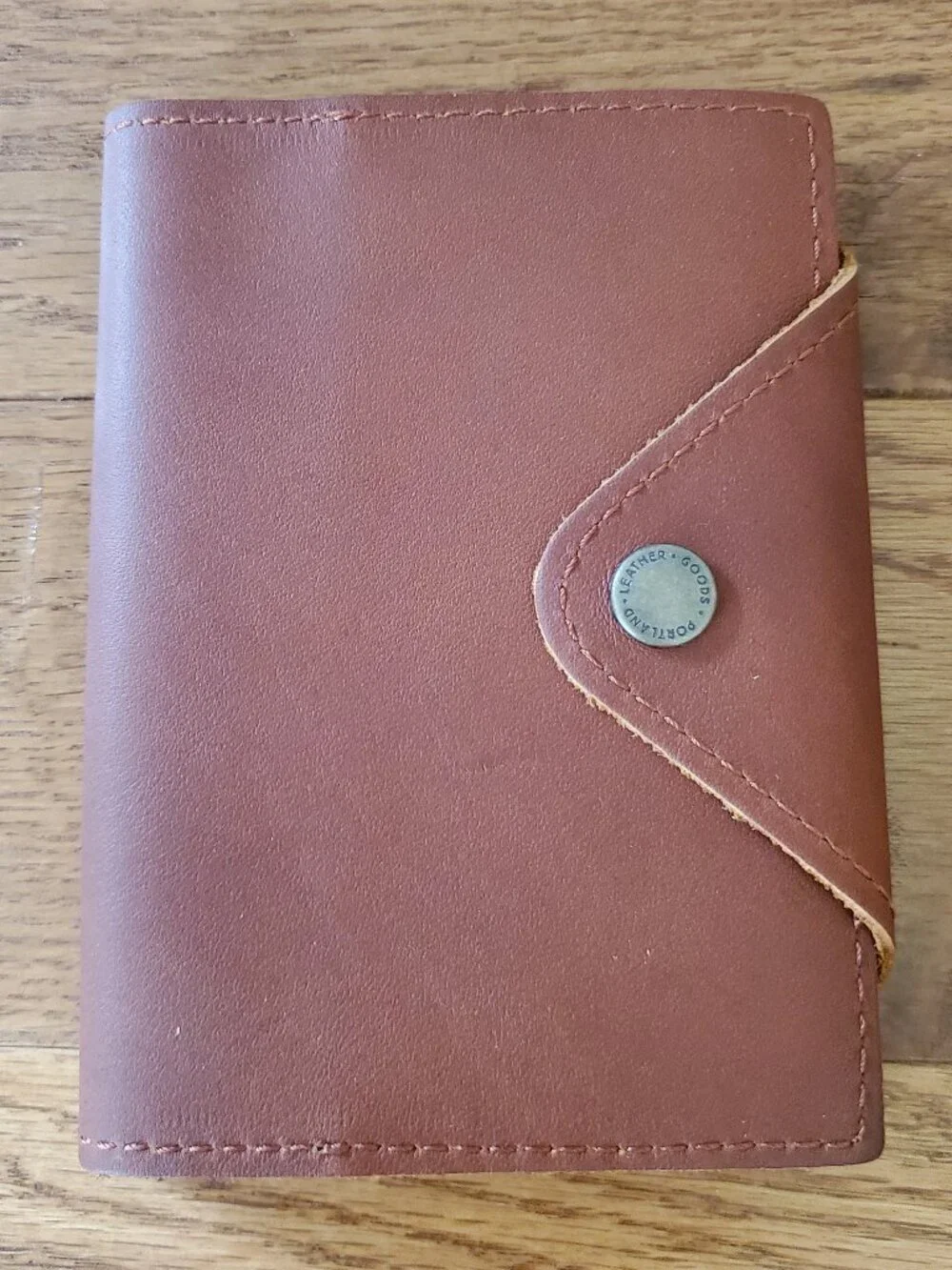 BNNU Portland Leather Goods Small Brown Snap Journal
